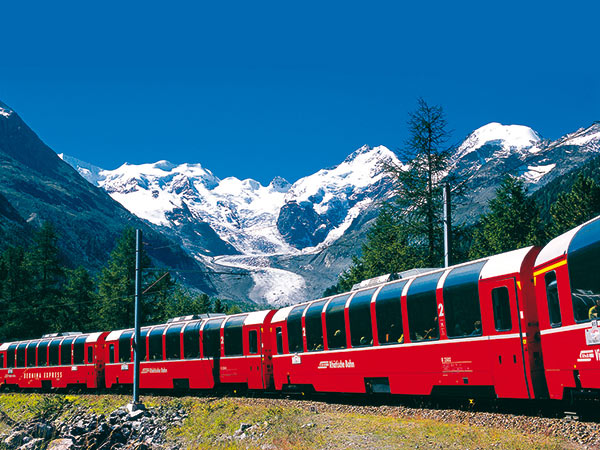 Bernina & Glacier Express – Schweizer Alpenpanorama Image
